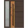 Holzhaustür mit Seitenteil