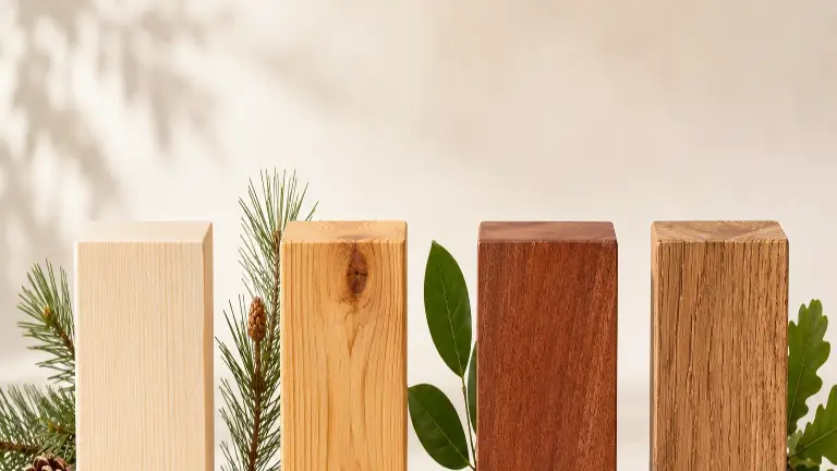 Fichte, Kiefer, Meranti und Eiche als Holzarten für Fenster im Vergleich