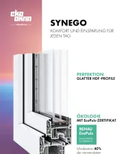 Titelbild des REHAU-Synego-Flyers für Kunststofffenster