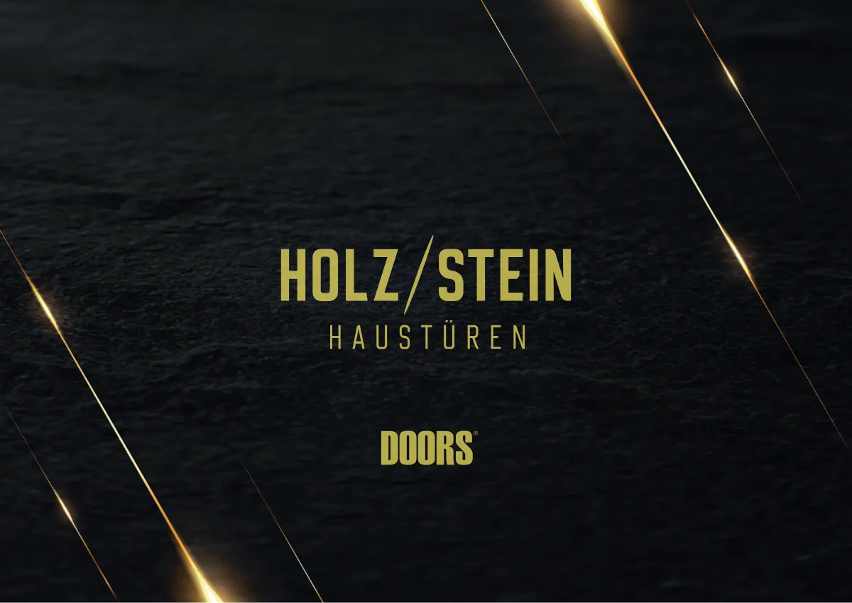 Titel des Doors Holz Stein Haustüren Katalogs