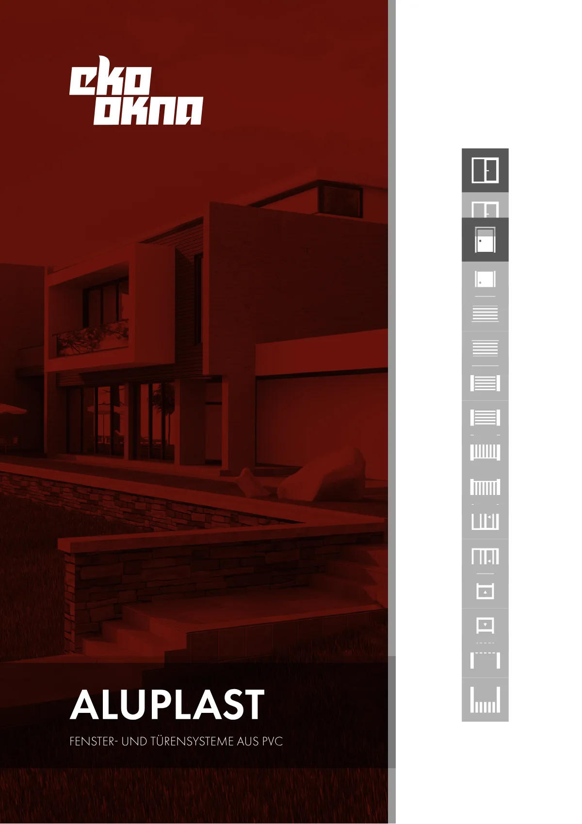 Titelbild des Produktkatalogs Kunststofffenster von Aluplast