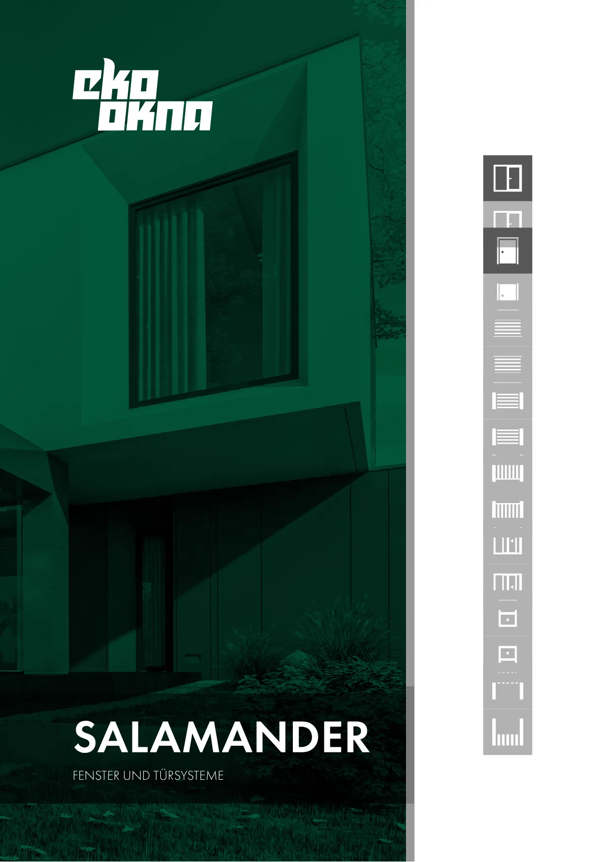 Titelbild des Salamander-Katalogs für Kunststofffenster